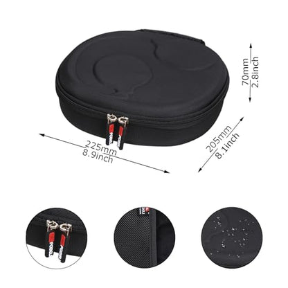 FBLFOBELI Hard Headphone Storage Case for Silensys E7 / PurelySound E7 / MOVSSOU E7 / COWIN E7 / Tapela E7 / Audonia E7 Active Noise Cancelling Bluetooth Headphones (Case Only) (Black) - color: Black