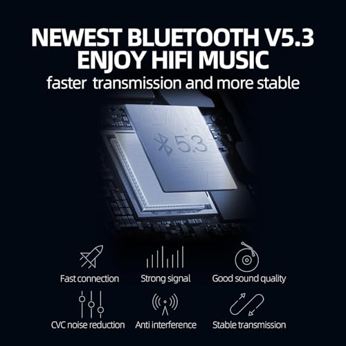 Bluetooth V5.4 AUX Car Adapter FM Transmitter | All-Metal, No Static Noise,PD&QC Fast Charger,