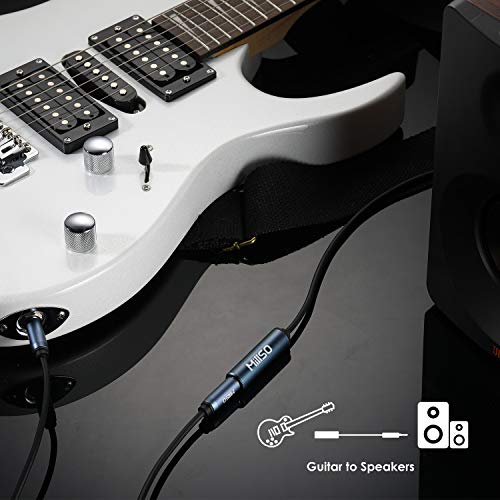 1/4 to 3.5mm Headphone Adapter 16 FT TRS 6.35mm Female to 3.5mm Male | 1/8 to 1/4 Stereo Audio Jack Adapter for Guitar Amplifier, Piano, Home Theater, Speaker, Phone, Laptop, Headphone - color: Blue, size: 16 FT