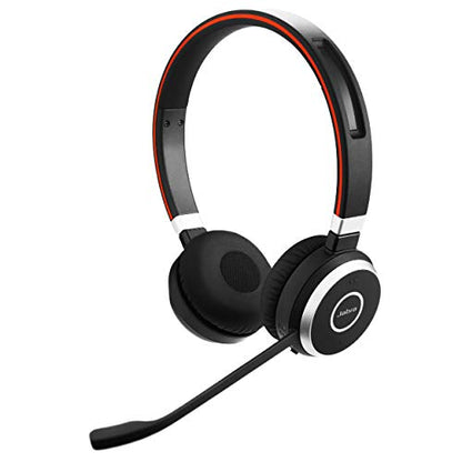 Jabra Evolve 65 UC Wireless Headset, Stereo – Includes Link 370 USB Adapter – Bluetooth Headset with Industry-Leading Wireless Performance, Passive Noise Cancellation, All Day Battery, Stereo Speaker - size: Dual-ear, USB-A Dongle, style: All Platforms
