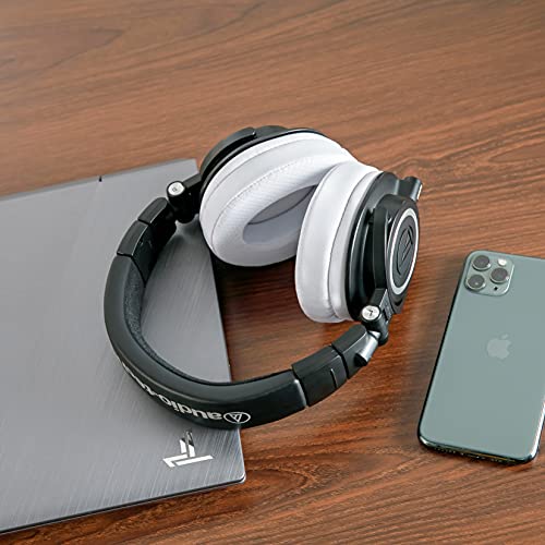 WC Freeze - Cooling Gel Earpads for ATH M50X / SteelSeries Arctis/HyperX | Made by Wicked Cushions | Fits SteelSeries Arctis, ATH M50X, Turtle Beach Stealth & More. Cooler for Longer | White - color: White