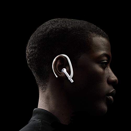 Ear Hooks for Apple AirPods Pro 2/1 & AirPod 4-1, White | Comfortable to wear, Anti Slip Sports Hooks, Easy Install and Take off, Compatible with all AirPods Model (Except Pro 3) - color: White