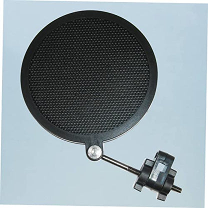 Microphone Mic Filter Double Layer Iron Mesh Wind Screen Black