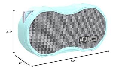 Altec Lansing - Baby Boom Waterproof Bluetooth Speaker, Wireless & Portable for Travel & Outdoor Use, Deep Bass & Loud Sound, 1 Pack (Mint) - color: Mint