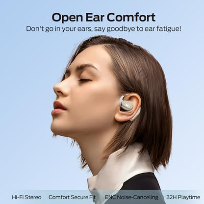 Monster Open Ear AC311 Wireless Earbuds, Bluetooth 5.4 Open Ear Headphones, Up to 30 Hours Playtime Bluetooth Ear Earphones with Stereo Sound, Touch Control and IPX5 Waterproof Open Earbuds