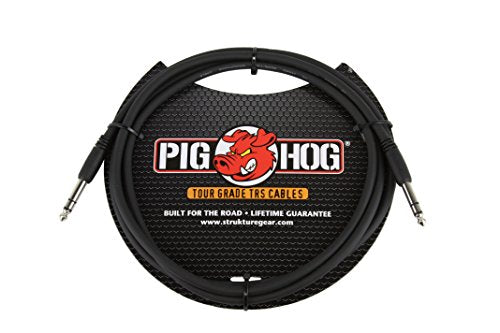 Pig Hog PTRS06 High Performance 1/4" TRS Instrument Cable, 6 Feet - size: 6 ft
