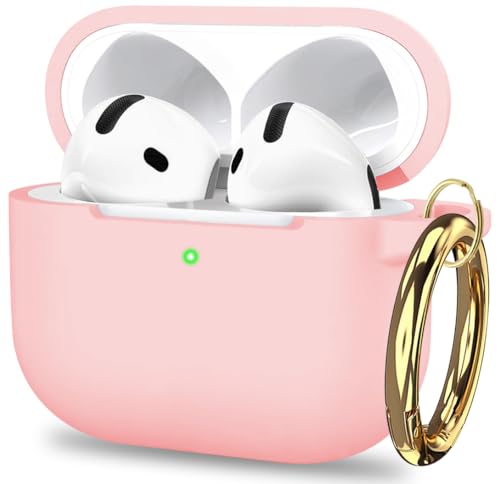 Case for Apple Airpods 4 (2024) - VOTILE Airpods 4th Cases Cover Women Silicone iPods 4 Earbuds Wireless Accessorie Charging Cases Girl Keychain for Airpod iPods 4 Generation - Pink - color: # Pink, size: for AirPods 4th 2024