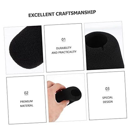 GALPADA 10pcs Microphone Covers Disposable Stage Mic Protectors Sponge Mic Covers for Conference Rooms Ktv and Interviews Enhanced and Dirt