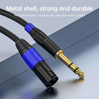 1/4" TRS to XLR 3M Pro Balanced Interconnect Cable,XLR Male to 1/4 Inch (6.35mm) Stereo Balanced Microphone Stereo Audio Converter AdapterCable 2Pack- 10FT - style: XLR Male to 6.35mm-2Pack