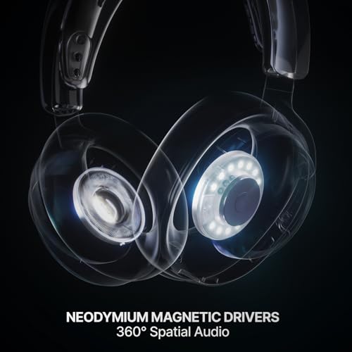 SteelSeries Arctis Nova 7 Wireless Gen 2 Gaming Headset - Real-Time App Control, 50+ HR Play, Neodymium Drivers, Mix 2.4GHz/Bluetooth, PC, PS5, PS4, Switch 1/2, Mobile - White - color: White, style: PC | PlayStation