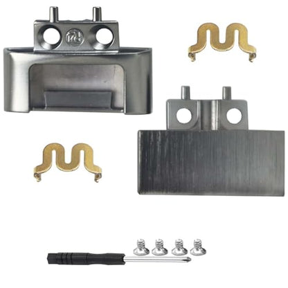 Solo 4 Hinge Replacement Headband Connector Metal Folding Hinge Clip Pin Cover Repair Parts Set Kit Accessories Compatible with Beats Solo 4 Wireless (Model A2924) Headphones. (Matte Black) - color: Matte Black