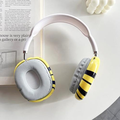 Case Compatible with AirPods Max Headphones, Soft TPU Cute Anime Bee Anti-Scratch Protective Ear Cup Covers Headphone Cases for Woman Kids - color: bee