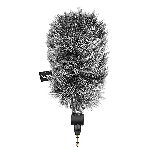 Saramonic Unidirectional Micro-Shotgun Microphone with 3.5mm TRRS Output for Smartphones, Tablets, Computers and More with a 3.5mm Headphone Port (SmartMic5S)