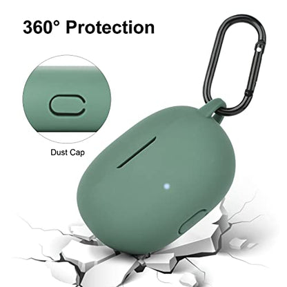 AIRSPO Silicone Case Compatible with Beats Studio Buds Case 2021 Soft Protective Cover for Beats Wireless Earbuds with Keychain (Cactus Green) - color: Cactus Green