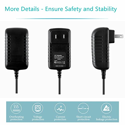 10ft AC/DC Adapter Compatible with Musical Fidelity V90-DAC 32-bit DAC, V90-HPA V90-BHA Headphone Amplifier, V90-LPS Phono Preamp, V90-BLU Bluetooth Link Power Supply Cord Cable Wall Charger