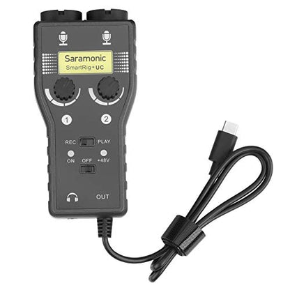 Saramonic SmartRig+ UC Two-Channel Audio Interface for USB Type-C Android Devices and PC's
