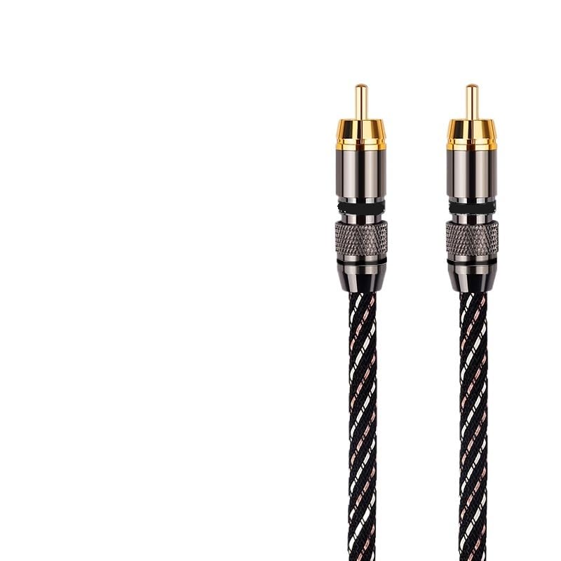 HiFi R/CA Coaxial Audio Cable Hi-End R/CA Male Digital Coaxial Cable(2m) - size: 2m