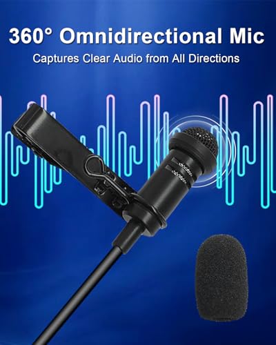 Lavalier Lapel Microphone Omidirectional Condenser Microphone for DJI Mic 2,Mic for Rode Wireless GO 2 / II Transmitters(Standard 3.5mm TRS Plug for DJI and for Rode) - size: 3.5mm TRS Plug (DJI and Rode)