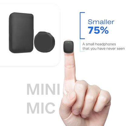 Wireless Lavalier Microphone Noise Cancelling for Android iPhone 15H Battery Life with Charging Case Lapel Micphone Wireless for Video Recording Podcast - size: USB-C