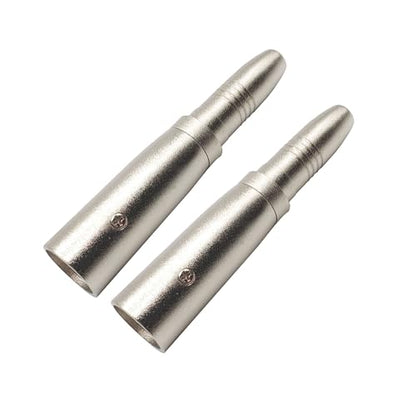 XLR to 1/4" Adapter 3PIN XLR Male to 6.35MM Female Connector Compatible with Microphone, Stereo, Mixer 2pcs - style: XLR Male to 6.35MM Female Adpapter