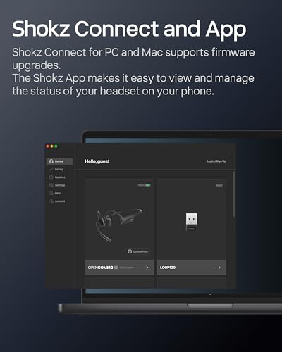 SHOKZ OpenComm2 UC Open-Ear Headset, USB-A Dongle, Noise-Canceling Mic - style: OpenComm2UC (USB-A)