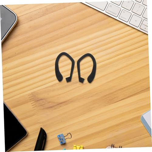 jojofuny 1pair Soft Silicone Ear Hooks for Earphones Loss Prevention Compatible Earbuds for Running Gym Jogging and Cycling