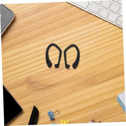 jojofuny 1pair Soft Silicone Ear Hooks for Earphones Loss Prevention Compatible Earbuds for Running Gym Jogging and Cycling