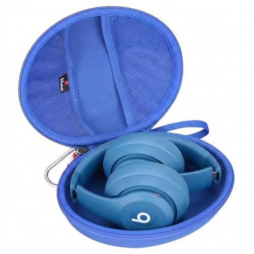 Headphone Case Fits for Beats Studio Pro/Solo 4 / Solo 3 / Studio 3 / for TOZO HA1/ for TOZO HT2 On-Ear Bluetooth Headphones, Case Only (Blue) - color: Blue
