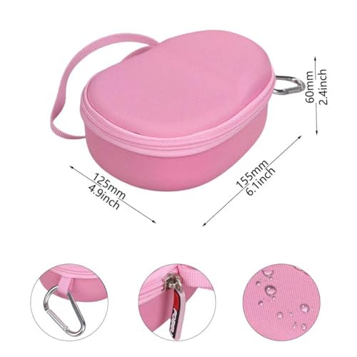 FBLFOBELI Kids Headphone Case for BAICLUD/Mehomeli/JusTalk/iClever/LOBKIN | Hard EVA Shell, Kids Bluetooth Air Conduction Open Ear Headphones Case, Shockproof & Water-Resistant, Pink - color: Pink