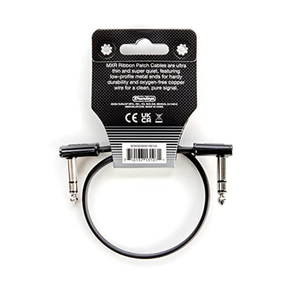Jim Dunlop, 1/4-Inch Right Angle MXR Ribbon TRS Patch Cable 1 ft|0.3 m (DCISTR1RR) - size: 12 inches