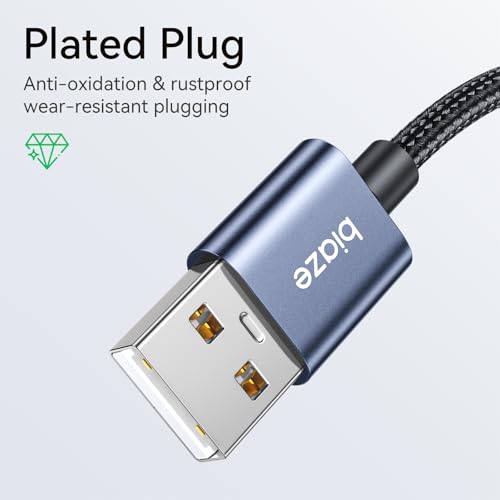 USB to 3.5mm Jack Audio Adapter, External Stereo Sound Card USB-A to Audio Jack Adapter with Auxiliary Stereo Converter, Compatible with Desktop, Laptop Mac, Linux and More! - color: Blue