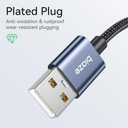USB to 3.5mm Jack Audio Adapter, External Stereo Sound Card USB-A to Audio Jack Adapter with Auxiliary Stereo Converter, Compatible with Desktop, Laptop Mac, Linux and More! - color: Blue