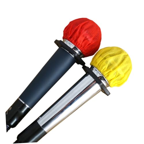 EXCEART Disposable Microphone Cover Set Non-woven Fabric 66pcs/mic Windscreen for Ktv - color: Black