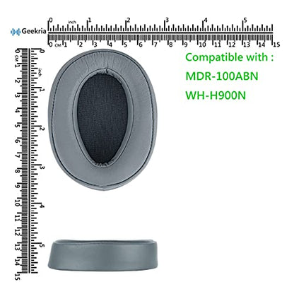 Geekria Replacement Ear Pads for Sony MDR-100ABN, WH-H900N Headphones Ear Cushions, Repair Parts (Grayish Green) - color: Grayish Green