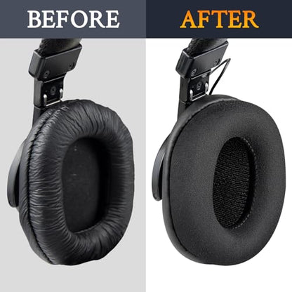 SOULWIT Suede Earpads for Sony MDR-7506/MDR-V6/MDR-V7/MDR-CD900ST - Black