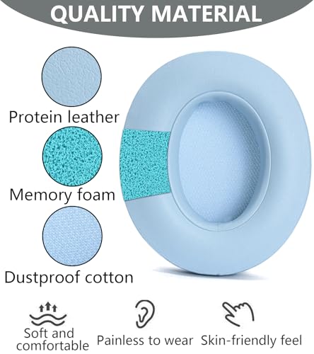 Replacement Ear Pads Compatible with Beats Studio 3 Wireless Sapphire Blue - color: Sapphire Blue