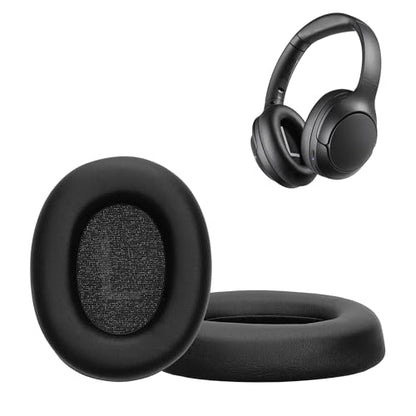 kwmobile Ear Pads Compatible with TOZO HT3 / HT2 Earpads - 2X Replacement for Headphones - Black