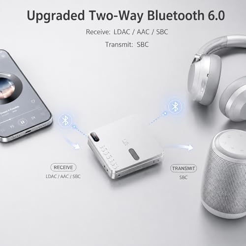 SHANLING EC Play Portable HiFi CD Player,USB DAC,CS43198 DAC+Dual SGM8262,384kHz/32bit,DSD256,Two-Way Bluetooth 6.0, LDAC,Up to 700mW@32Ω Output,3.5mm+4.4mm Headphone Output,Coaxial,1.12-in Screen - color: Silver
