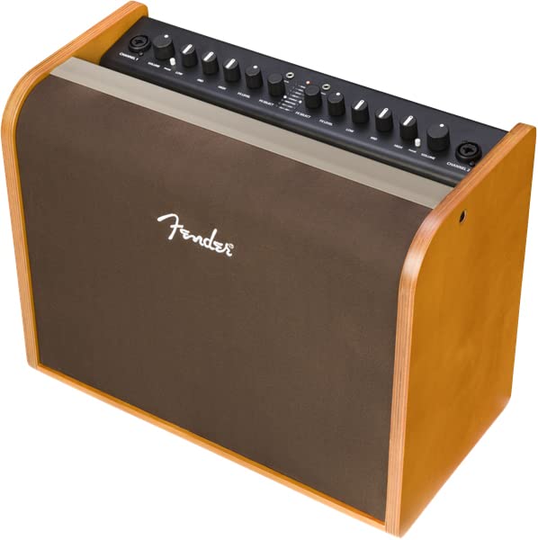Fender Acoustic 100 1x8 100W Acoustic Guitar Amplifier Bundle with Instrument Cable, Amperstand Guitar Cradle, Tuner, and 24-Pack Picks - size: Acoustic 100 1x8