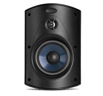 Polk Audio Atrium 5 Outdoor Speakers with Powerful Bass (Pair, Black) - color: Black, size: 2 Speakers, style: Atrium 5