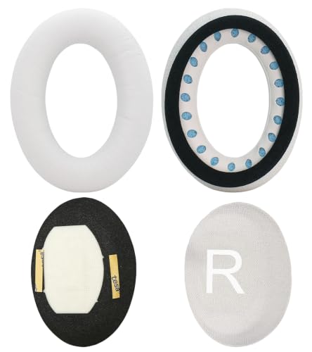 QC45 Replacement Ear Pads are Compatible with Bose QuietComfort 45 (QC45)/QuietComfort SE (QC SE) Headphones. Akkiv Earpads Cushions with Protein Leather and Memory Foam (Milky White) - color: milky white