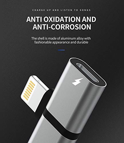 Zoyuzan Lightning to Audio Adapter, 4 in 1 Functionality, Compatible with iPhone 7 and Up, iPad and iPod, Copper Wire Audio Output, 12-Month Warranty