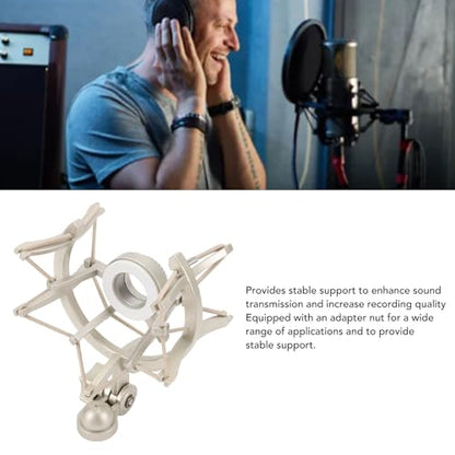 Microphone Shock Mount, Universal Mic Holder Stand for TLM103, for TLM193, for TLM127, for TLM170, for MK4, 25mm ABS Anti Vibration Mic Holder