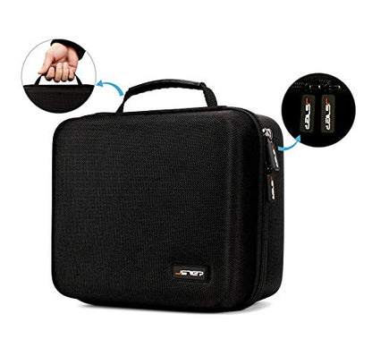 JSVER Hard Travel Storage Case For Meta Quest 3S Carrying Case for Oculus Quest 3S/ Quest 3/Quest 2/ Quest/Oculus Go/Samsung Gear Virtual Reality Headset Gamepad Game Controller Kit