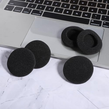6 PCS Headphone Earpads, 50mm/2" Ear Cushions Ultra Soft Foam Cover Replacement Headphons Ear Covers for Headphones Most Standard Size Office Telephone Headsets H251 H251n H261n H351 H361