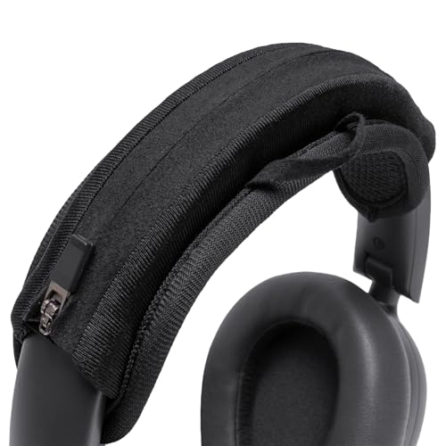Headband Cushion Cover Compatible with JLab JBuds Lux ANC, Studio Wireless On-Ear, Go Work Gen 2, Go Lux ANC Wireless Headphones, 6mm Thick Cushion for Pressure Relief, with Zipper Slider