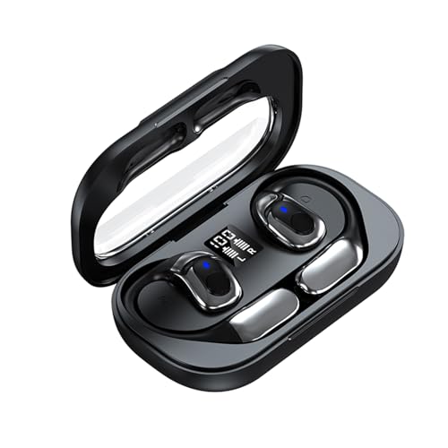 Dioche BT5.4 Wireless Sports Earbuds, UltraLow Latency Gaming Headset with Battery Display and Charging Case (Black)