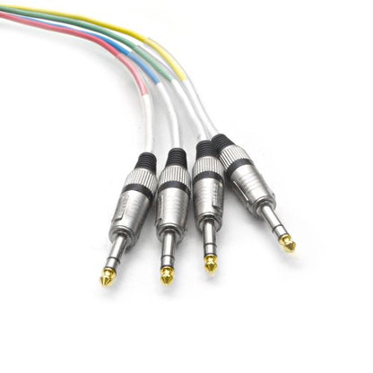 4 Channel 1/4" TRS Snake Cable - 5 Feet Long - Serviceable Ends - Pro Audio Effects Snake for Live Live, Recording, Studios, and Gigs - Patch, Amp, Mixer, Audio Interface 5' - size: 5 Foot - 4 Channel