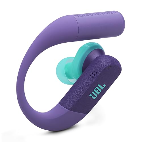 JBL Endurance Peak 4 - Cancelling Sport Earbuds - Purple | Adaptive Noise Cancelling with Smart Ambient, IP68 water and dust proof, Secure fit with TwistLock design - color: Purple