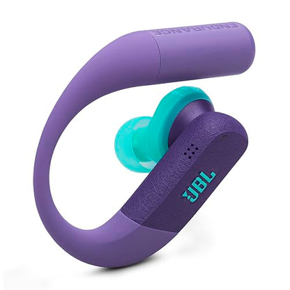 JBL Endurance Peak 4 - Cancelling Sport Earbuds - Purple | Adaptive Noise Cancelling with Smart Ambient, IP68 water and dust proof, Secure fit with TwistLock design - color: Purple